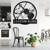 Violin Musical Instrument Metal Art Personalized Metal Name Sign Music Room Decor 3