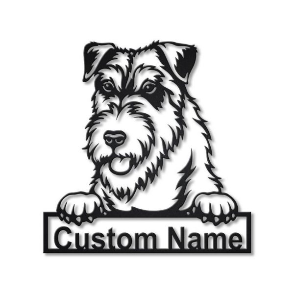 Wales Terrier Dog Metal Art Personalized Metal Name Sign Decor Home Gift for Dog Lover