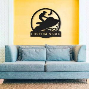 Waverunner Metal Sign Personalized Metal Name Signs Home Decor Sport Lovers Gifts 3