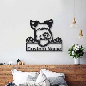 Welsh Terrier Metal Art Personalized Metal Name Sign Decor Home Gift for Animal Lover 2