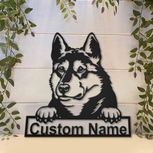 West Siberian Laika Metal Art Personalized Metal Name Sign Decor Home Gift for Dog Lover 3