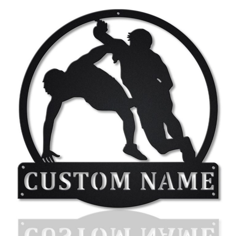 Wrestling Sport Metal Sign Personalized Metal Name Signs Home Decor