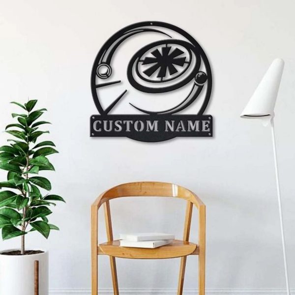 Frisbee Sport Metal Sign Personalized Metal Name Signs Home Decor Sport Lovers Gifts