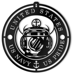 American Sub-Marine Metal Sign, US Marine Sign, Ship Caption Signs