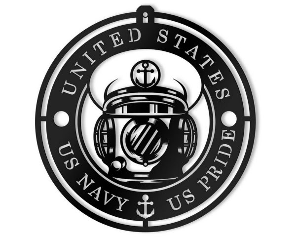 American Sub-Marine Metal Sign, US Marine Sign, Ship Caption Signs