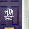 Angel Fish Metal Art Custom House Number Sign Address Signs Lake House Decor 1