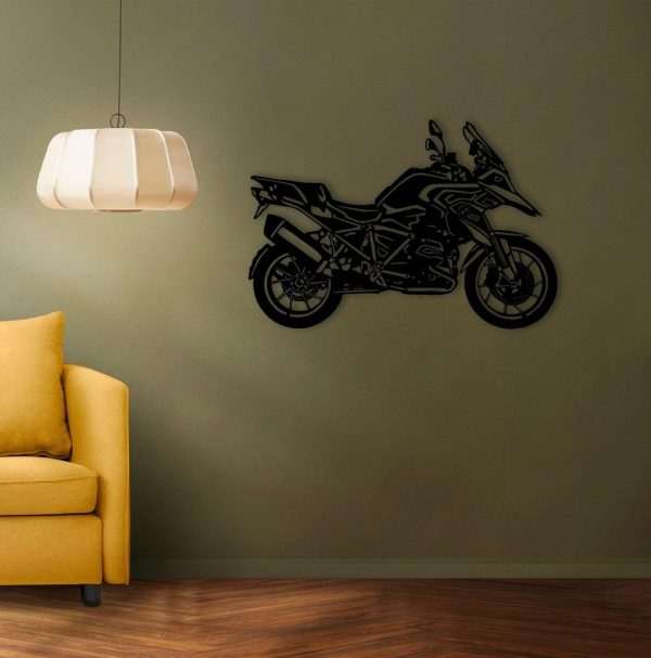BMW R1200GS Metal Wall Art Tour Motorcycle Personalized Metal Name Signs Garage Decor Gift for Biker