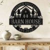 Barn House Personalized Metal Signs Rustic Entrance Farmhouse Decor Farm Metal Signs Warehouse Vintage Decor Family Farm Sign 2 1