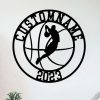 Basketball Wall Art Metal Personalized Favorite Player Sign Home Decor Metal Sports Decor For Room 1