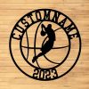Basketball Wall Art Metal Personalized Favorite Player Sign Home Decor Metal Sports Decor For Room 2