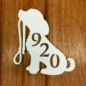 Beagle Metal Art Custom House Number Sign Address Signs Home Decor