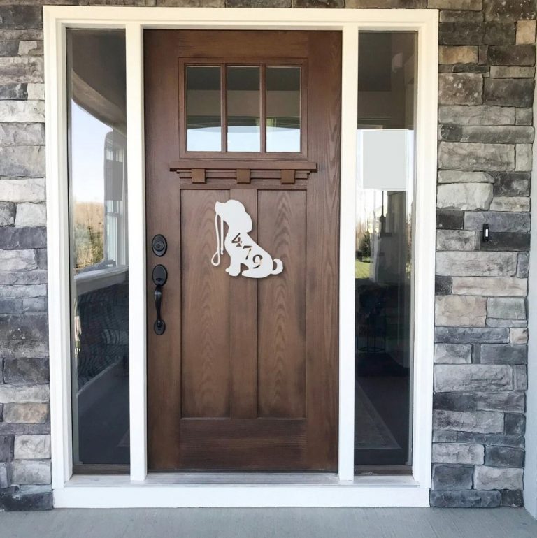 Beagle Metal Art Custom House Number Sign Address Signs Home Decor ...