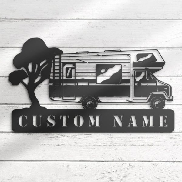 Class C Camping Car Metal Wall Art Personalized Metal Name Signs Canper Van Sign Home Decor