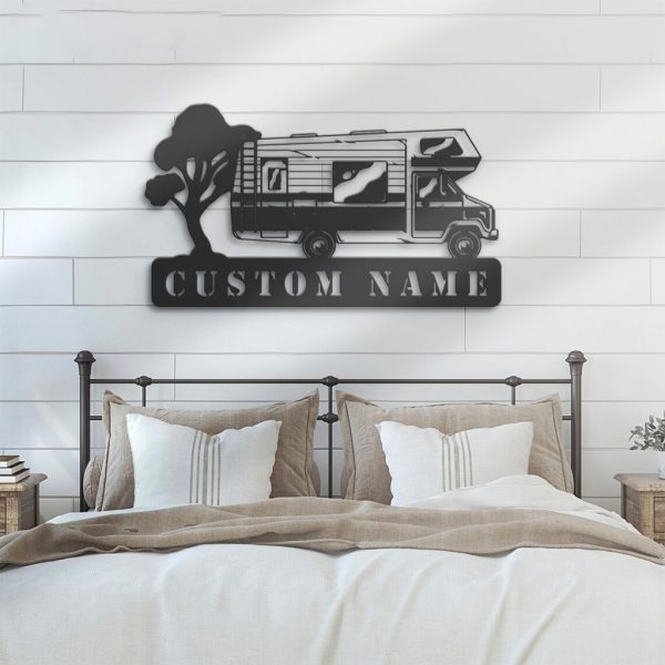 Class C Camping Car Metal Wall Art Personalized Metal Name Signs Canper Van Sign Home Decor