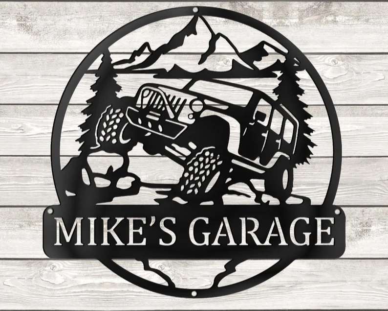 Camping Truck Garage Metal Sign Personalized Metal Signs, Camping Metal Sign Camper Decor Gift for Camper