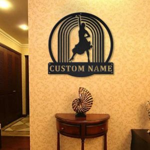 Contemporary Dance Metal Art Personalized Metal Name Signs Decor for Room Dancer Gift 3