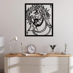 Crucifixion of Jesus Wall Art Religious Art Lazer Cut Metal Signs Home Decor