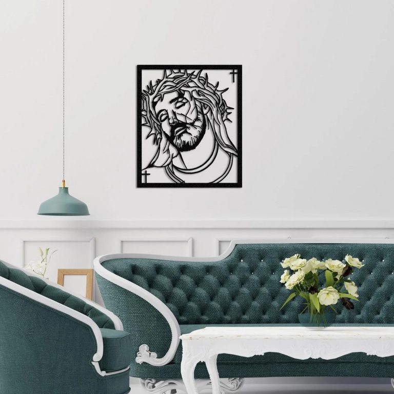 Crucifixion of Jesus Wall Art Religious Art Lazer Cut Metal Signs Home