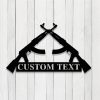 Custom AK 47 Rifle Metal Sign Gamer Room Decor Personalized Gamer Name Metal Signs 1