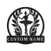 Custom Ballet Dance Metal Art Personalized Metal Name Signs Dancer Gift Home Decoration 1