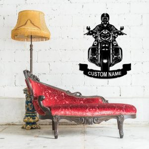 Custom Biker Metal Art Personalized Metal Name Signs Harley Davidson Motorcycle Biker Gift 2