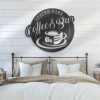 Custom Coffee Bar Metal Wall Art Personalized Metal Sign Home Decor Kitchen Decoration Patio Housewarming Gift Cafe Shop Decor 3