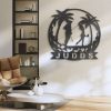 Custom Couple Golfing Personalized Metal Signs Golfer Family Name Sign 19th Hole Golf Club Decoration Golf Wall Decor 3