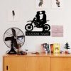 Custom Couple Motorcycle Metal Wall Art Personalized Metal Name Signs Home Decoration Valentines Day Gift 5