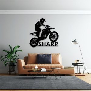 Custom Dirt Bike Metal Sign Motorcycle Wall Art Biker Gift 3