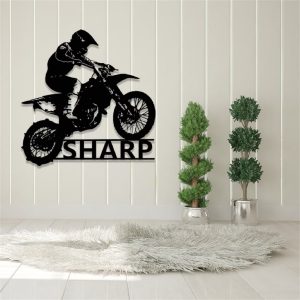 Custom Dirt Bike Metal Sign Motorcycle Wall Art Biker Gift 5