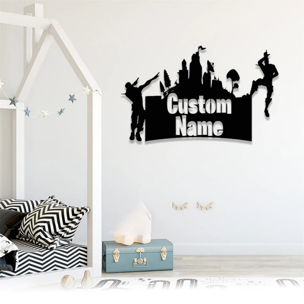 Gamer Name Sign Custom Game Room Sign Personalized Gamer Name Metal Sign Gaming Home ...