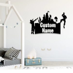 Custom Game Room Sign Personalized Gamer Name Metal Sign Gaming Home Decor 4