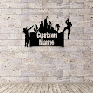 Custom Game Room Sign Personalized Gamer Name Metal Sign Gaming Home Decor 5