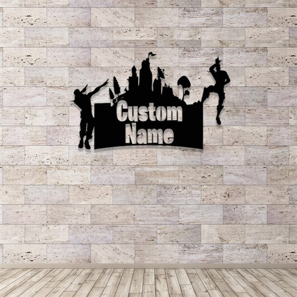 Custom Game Room Sign Personalized Gamer Name Metal Sign Gaming Home Decor