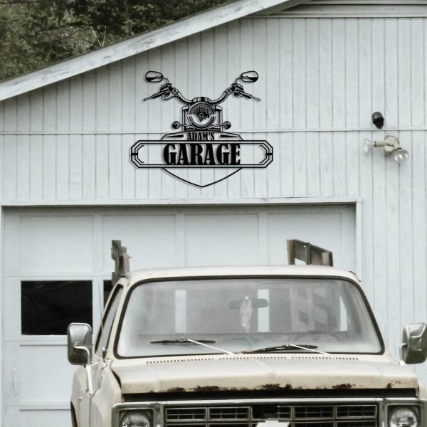 Custom Garage Metal Sign Motocycle Personalized Metal Name Signs Garage Decor Gift for Man