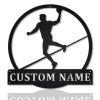 Custom Handball Sport Metal Art Personalized Metal Name Signs Handball Player Gift Home Decoration 1
