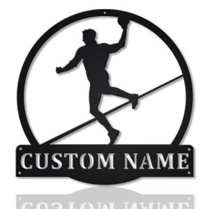 Custom Handball Sport Metal Art Personalized Metal Name Signs Handball Player Gift Home Decoration