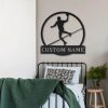 Custom Handball Sport Metal Art Personalized Metal Name Signs Handball Player Gift Home Decoration 2
