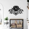 Custom Initial Sign Metal Monogram Sign Door Hanger Personalized Family Name Metal Sign 1