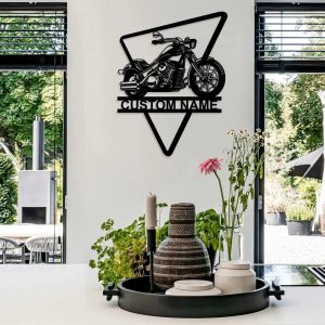 Custom Motorcycle Metal Art Harley Davidson Personalized Metal Name Sign Biker Lover Gift 2