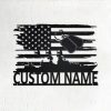 Custom Us Navy Veteran Metal Art Personalized Veteran Name Signs Home Decor 1