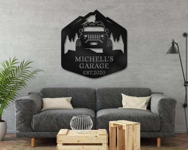 Customized Off Road Metal Sign Garage Metal Sign Mancave Decor Personalized Metal Signs Camping Metal Sign Mountain Jeep Life Gift For Him