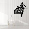 Dirt Bike Metal Art Personalized Biker Name Sign Motocross Rider Gift Home Decor 4