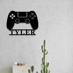Game Controller Sign Gaming Room Decor Custom Gamer Name Signs Wall Decor