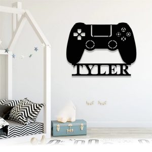 Game Controller Sign Gaming Room Decor Custom Gamer Name Signs Wall Decor 4