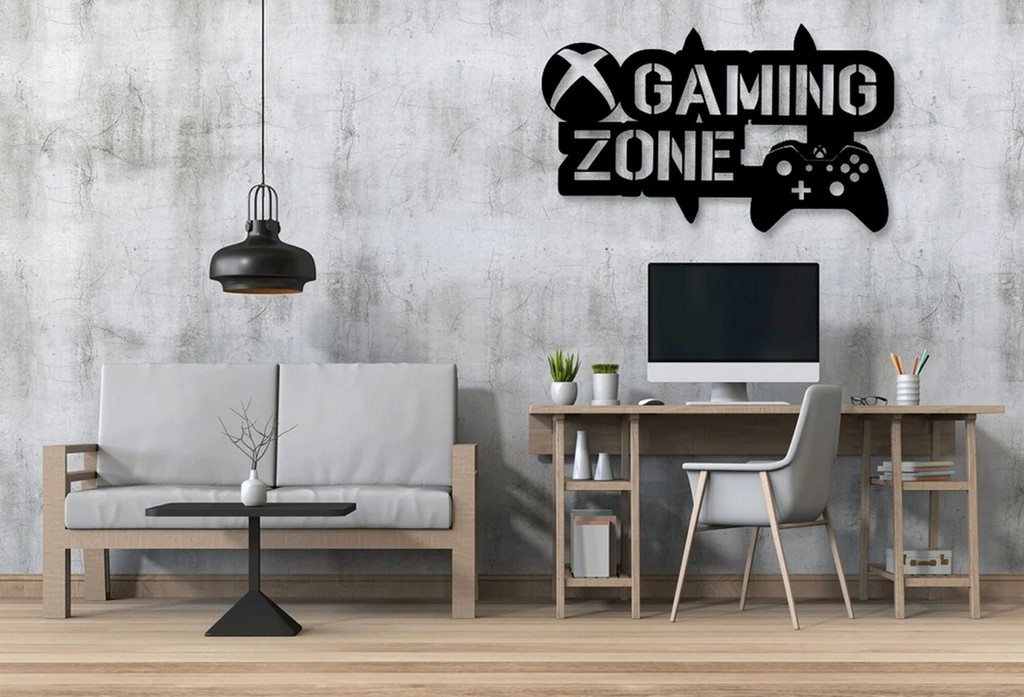 Gaming Zone Metal Wall Art Laser Cut Metal Sign Video Game Signs Wall Decor  for Gamers - Custom Laser Cut Metal Art & Signs, Gift & Home Decor