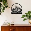Harley Davidson Motorcycle Metal Art Personalized Metal Name Sign Mancave Decor Gift for Man Dad 2
