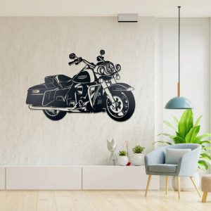 Herley Davidson Touring Metal Art Motorcycle Sign Laser Cut Metal Signs Mancave Decor