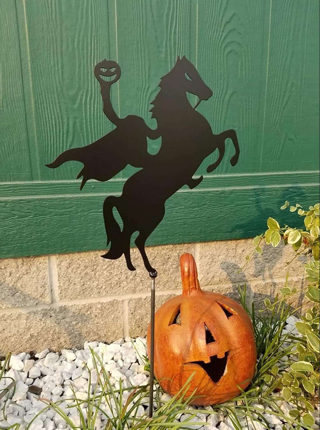 Horror Headless Horseman Garden Stake Outdoor Halloween Decoration