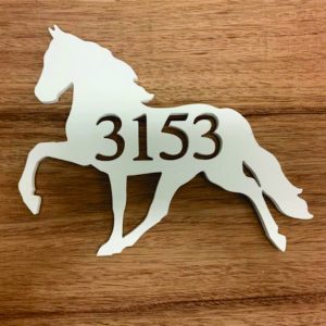 Horse Metal Art Custom House Number Sign Address Signs Home Decor